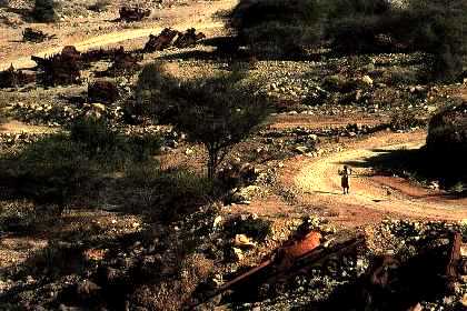 Scenic view just outside Afabet town Eritrea