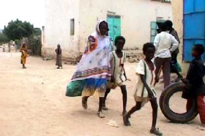 Streetscape of Barentu Eritrea.