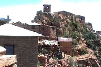 The Debre Bizen Monastery - Like an eagles nest on the mountain