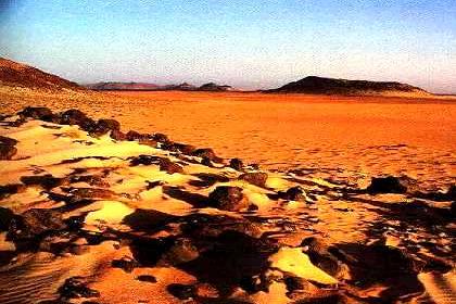 The Afar Coast with volcanic activity