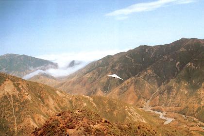 Gliding over the escarpment of Durfo - 9 kilometers from Asmara.