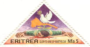 Stamp issued by the Eritrean Postal Services on the occasion of Martyr's Day June 20th 2003