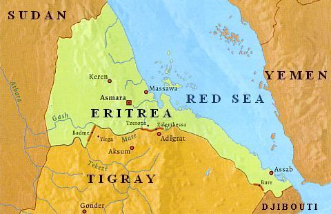 ethiopia5.jpg (31 Kb) The Ethiopia - Eritrea border conflict. Western (Badme), central (Zalembessa) and eastern (Bure) front.