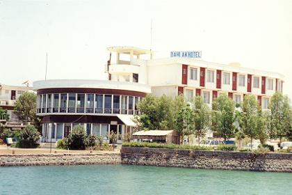 The Dahlak Hotel sits on the edge of Tualud Island Massawa