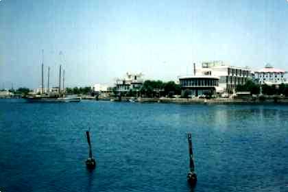 The Dahlak Hotel sits on the edge of Tualud Island Massawa