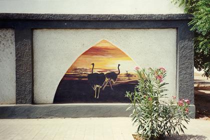 Wall painting Massawa Eritrea