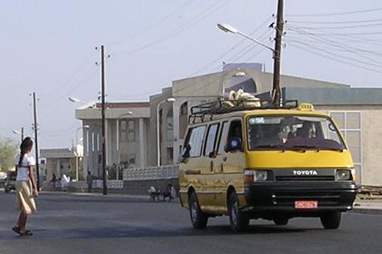 Toyota vans provide the public transport within Massawa. 