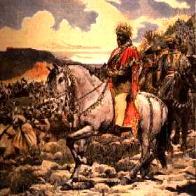 Negus Menelik at the battle of Adwa