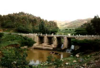 Military equipment in the river near Keren