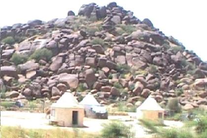 Traditional dwellings in Tesseney, Eritrea.